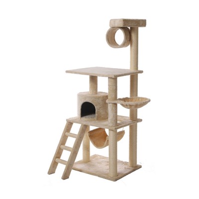 Wholesale New Design Custom Construction Cat Scratcher, Large Wood Cat Tower, Multi-levels Cat Scratching Tree