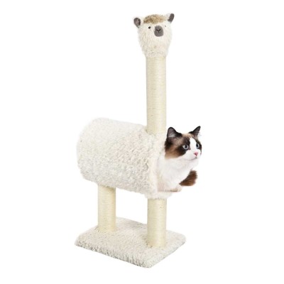 Alpaca Faux Fur Pet Kitty Toy Sisal Post Durable Warm Soft Creative Plush Cat Furniture